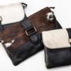 Limited edition Italian pony skin and leather bag: each one unique: a snip at £49