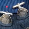 The Lord's Prayer in English silver: beautifully handcrafted cufflinks