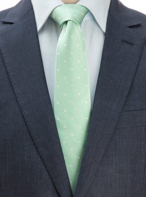 Smart pure silk polka dot tie: a snip at £17 delivered