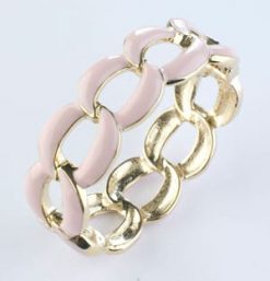 The new Pink Links enamel hinged cuff