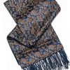 Regal paisley silk and plain wool scarf for gentlemen, a snip at £29