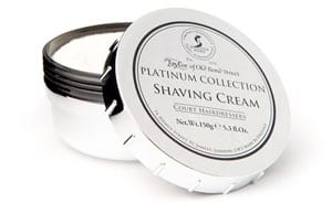 Finest new fragrance and shaving cream from Taylor of Old Bond Street: Platinum Collection: Shaving Cream Bowl (150g) & Fragrance (50ml)