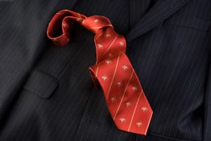 Handsome silk woven polo tie, a very sporting deal at a mere £15