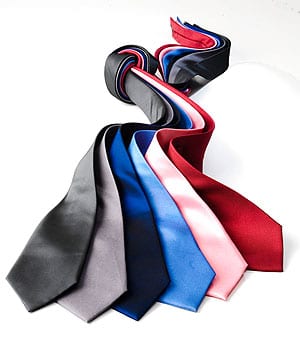 Pure silk woven ties in every colour, only £17