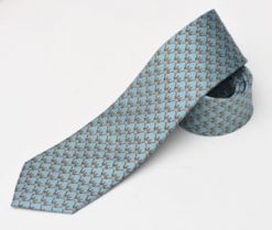 The gentleman's tie, naturally elegant: pure silk Brace of Pheasants Tie by Bryn parry for Fox & Chave