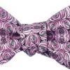 Artists in the garden: new silk bow ties, self tie: Charles Rennie Mackintosh 'Rose and Teardrop'
