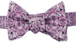 Artists in the garden: new silk bow ties, self tie: Charles Rennie Mackintosh 'Rose and Teardrop' 