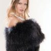 New fur collection: gorgeous racoon shoulder-covering shrug