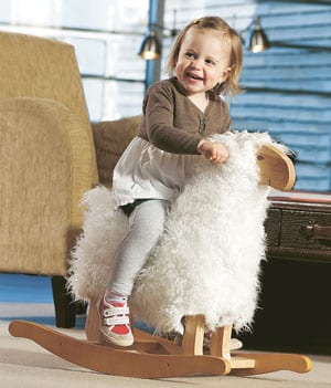 Gorgeous new woolly Rocking Lamb from Sweden