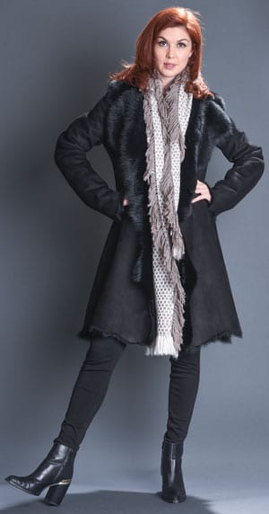 Finest, softest, tocana shearling coat: Italian shearling, London designed and made
