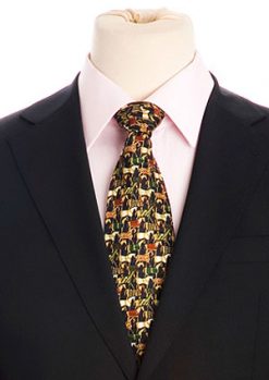 Pure silk equestrian tie, only £15