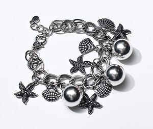 Geo Beach Bracelet with Starfish and Scallop Shells