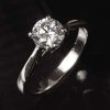 Top quality half-carat single solitaire diamond ring from Hatton Garden