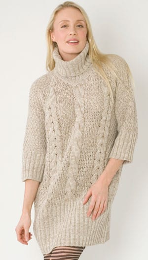 Fabulous Italian cashmere-silk Gianata sweater dress