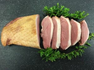 Six whole smoked duck breasts from an artisan producer in Cheshire