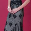 Velvet Revolution: the new Nancy Mac Collection: Sirene maxi dress in black lace and souchong
