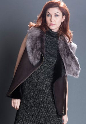 Shearling, The Ins and Outs: fabulous soft shearling zipped gilet