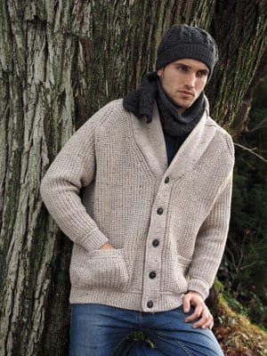 Heritage and modern style: stylish new Merino wool cardigan