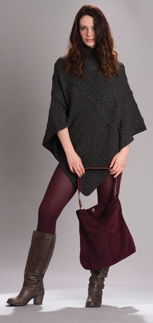 The Wool Pack: The on-trend Aran cape by Westend Knitwear