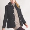 Super new Sandringham quilted jacket with smart check piping: seen in all the right circles!