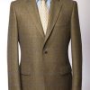 Superb hand-finished pure wool tailored jacket in lovat green