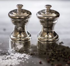 Peugeot silver Mignonette pepper and salt mills: a legacy in silverware