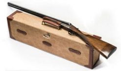 The classic canvas and leather shotgun motorcase: Single Shotgun Case, the Carlton
