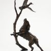 Limited edition bronze, 'Springer With Duck': collector's item, final piece in the edition