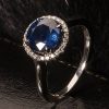 Superb Royal blue Ceylon sapphire, diamond and 18ct gold ring: Members save £3,500