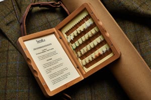 Turrall Bamboo Classic Fly Box with Summer Hatch Match of 32 Trout Flies