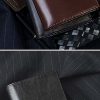Finest Calf Tall Leather Breast Wallet: 19 card holder, the supreme organiser