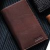 Fine leather slim tall breast pocket wallet