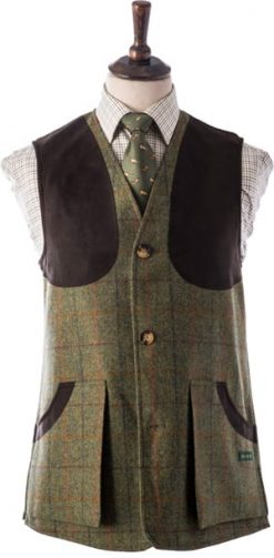 Hucklecote pure wool tweed shooting suit: waistcoat, £116 (instead of £225)
