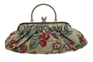 Victorian style beaded tapestry handbag