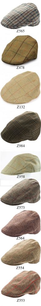 The new Christys' & Co Balmoral pure wool tweed caps for autumn-winter
