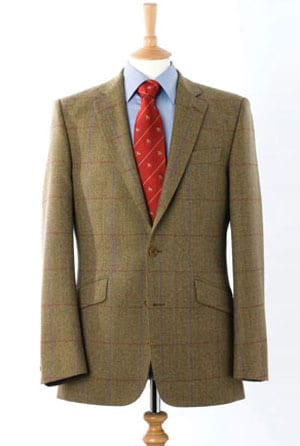 Elegant, hand finished pure wool Irish tweed jacket by master tailors Magee