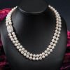 Enchanting new Tosca Necklace in natural pearls, diamonds and 18ct gold