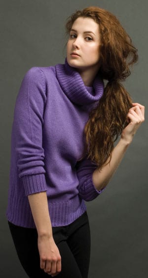 Pure Italian style: Luxurious two-ply cashmere-silk jumper, the Valentina