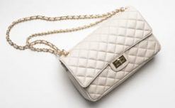 Classic Italian quilted leather bag: the Vernazza: sumptuous, stylish, and only £79