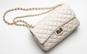 Classic Italian quilted leather bag: the Vernazza: sumptuous, stylish, and only £79