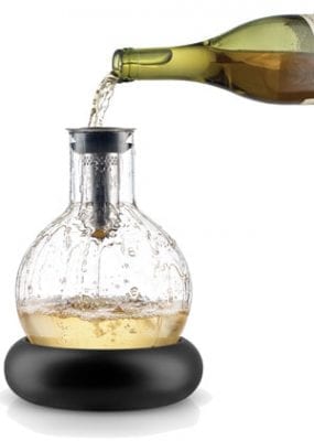 Ingenious new white wine aerating and cooling carafe by Danish design company Eva Solo