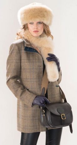 Stylish new Musto Winchester ladies' jacket in glenurquhart tweed