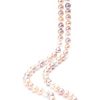 Natural coloured 25in Orchid Pearl Necklace with 14ct gold clasp