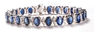 Stunning new Ceylon sapphire and diamond bracelet from Hatton Garden: save over £6,000