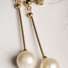 Fabulous pearl and 14ct gold Coco Earrings
