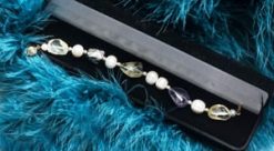 Fabulous new citrine, amethyst and pearl Dreaming Bracelet with 14ct gold and sterling silver