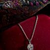 Dazzling Diamond Solitaire Necklace: .50 carat set in 18ct White Gold