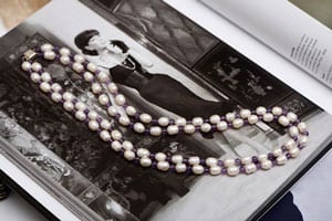 Elegant new-season Etoile pearls and amethyst two-strand necklace