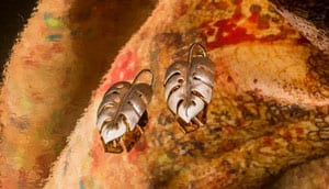 Hawaiian Rainforest Gold designer earrings