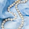 Heavenly pink natural pearl necklace